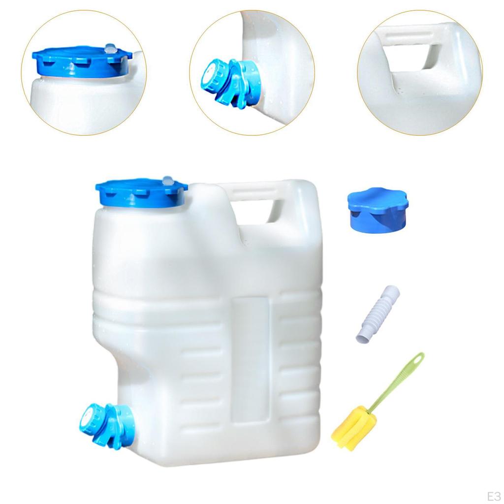 Кемпинговый контейнер для воды бочка с краном пищевой без протечек ручка бак для хранения