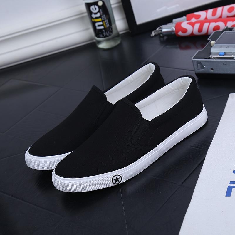 Classic Slip On Men's Casual Shoes Mens Canvas Shoes Lightweight Waterproof Male Flat Casual Sneakers Men Vulcanize Shoes