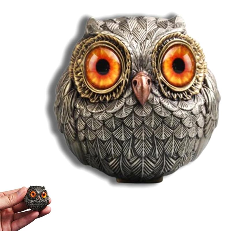 Lucky Owl Guardian Cartoon Statue Ornaments Christmas Ornaments Realistic Animal Statues
