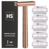 Genuine HENSON Shaving AL13 Mild with 5 Replacement Durable and Provides a Close Shave While Minimizing Skin Shaver, (Copper), Blades, Entry-Level