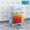 ABS Anesthesia & Infusion Multifunctional Rescue Trolley with Single/Double Door and Five Drawers