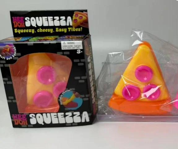 Nee Doh Squeezza Пицца Сквиз Игрушка для снятия стресса Мягкая Сквиши Фиджет-игрушка Для детей Взрослых Для СДВГ