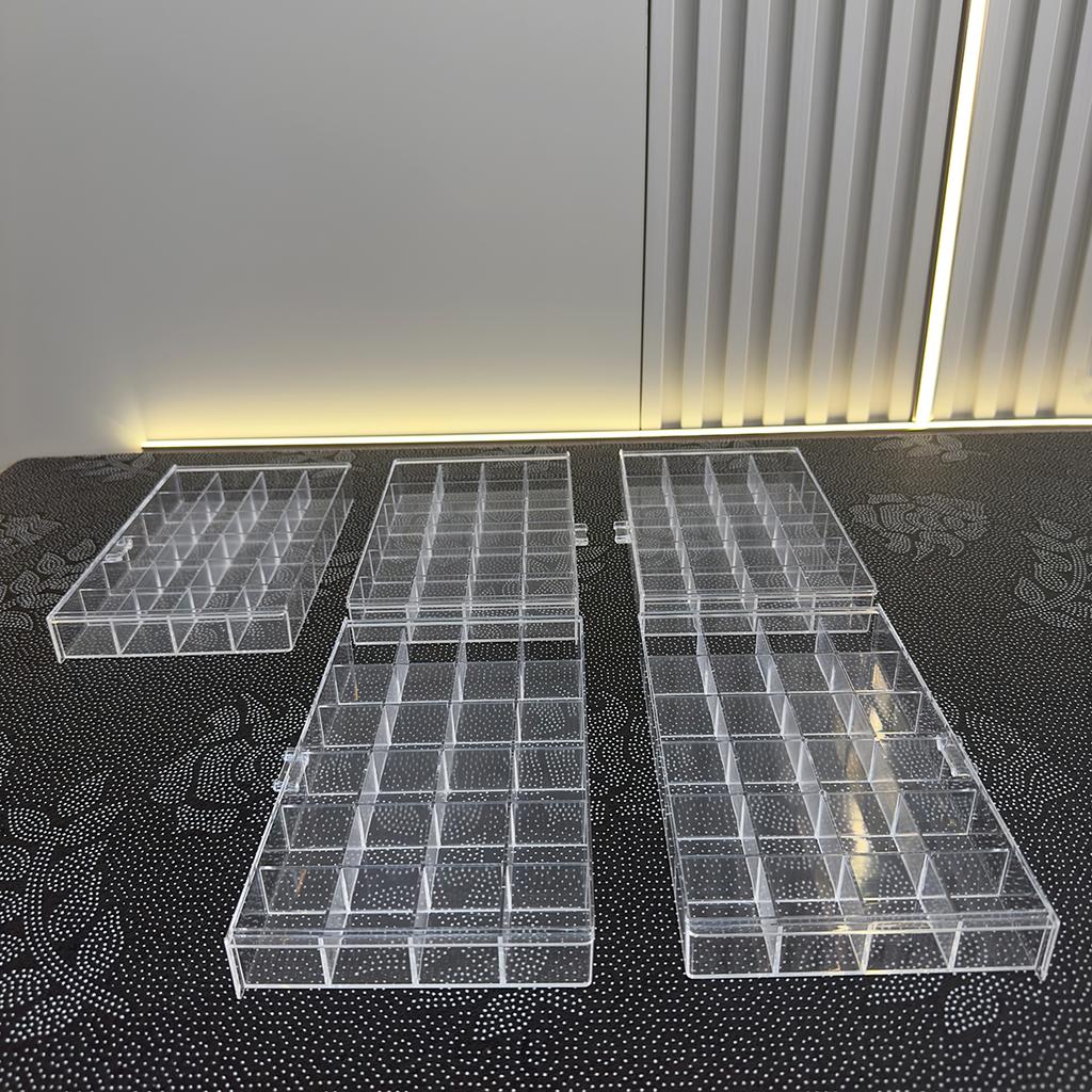 1pc, Five-layer Jewelry Storage Box, Color Is Divided Into: Transparent, Gray, Can Be Used For: Jewelry, Storage