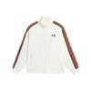 Li-Ning Sports Fashion Series Stand Collar Loose Cardigan Long Sleeve Jacket Unisex Jacket White AWDS915-5