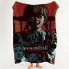 Movie A Annabelle  Flannel  Blanket Suitable for Sofa Living Room Bedroom
