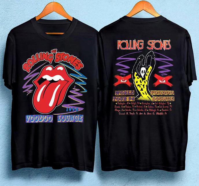 1994 Футболка Rolling Stones Voodoo Lounge Tour Унисекс Футболка