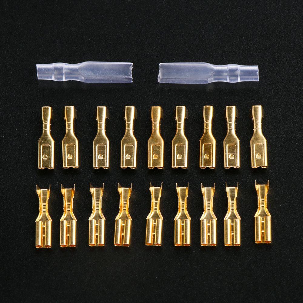 200PCS NEW 200pcs Durable Female Spade Electrical Crimp Terminal Butt Connector Insulated Wire