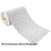 3D Self-Adhesive Wallpaper Continuous Waterproof Brick Wall Stickers Living Room Bedroom Children's Room Home Decoration