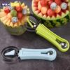 3in1 Fruit Ball Digger Watermelon Slicer Cutter Scoop Fruit Carving Knife Cutter Fruit Platter Fruit Dish Pulp Separator
