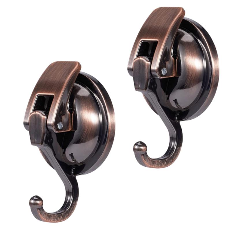 2 шт. многоразовые крючки на присоске для душа, сверхмощные вакуумные крючки для душа для внутреннего душа, супервсасывание для кухни, ванной комнаты, туалета