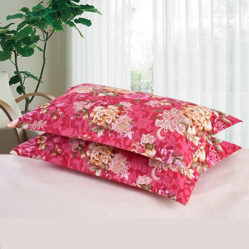 2Pcs 48X74Cm Printed Pillow Case Bed Pillowcases Standard Pillow Cover for Bedding Bedroom (No Filler)