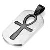 Necklace Dog Tag Pendant Ancient Egypt Egyptian Symbol Ankh Eternal Life Cross Key Life Amulet Talisman Protect Health Jewelry Charming Accessories