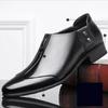 Men's Casual Leather Shoes Classic Black Business Dress Shoes Lightweight PU Soft Leather Hoes Men Dress Shoes Slip-On Loafers