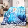 Frozen Cartoon Print Flannel Blanket for Bedrooms Chairs Picnics Travel Sofas Beds Home Decor Extra Large Gift