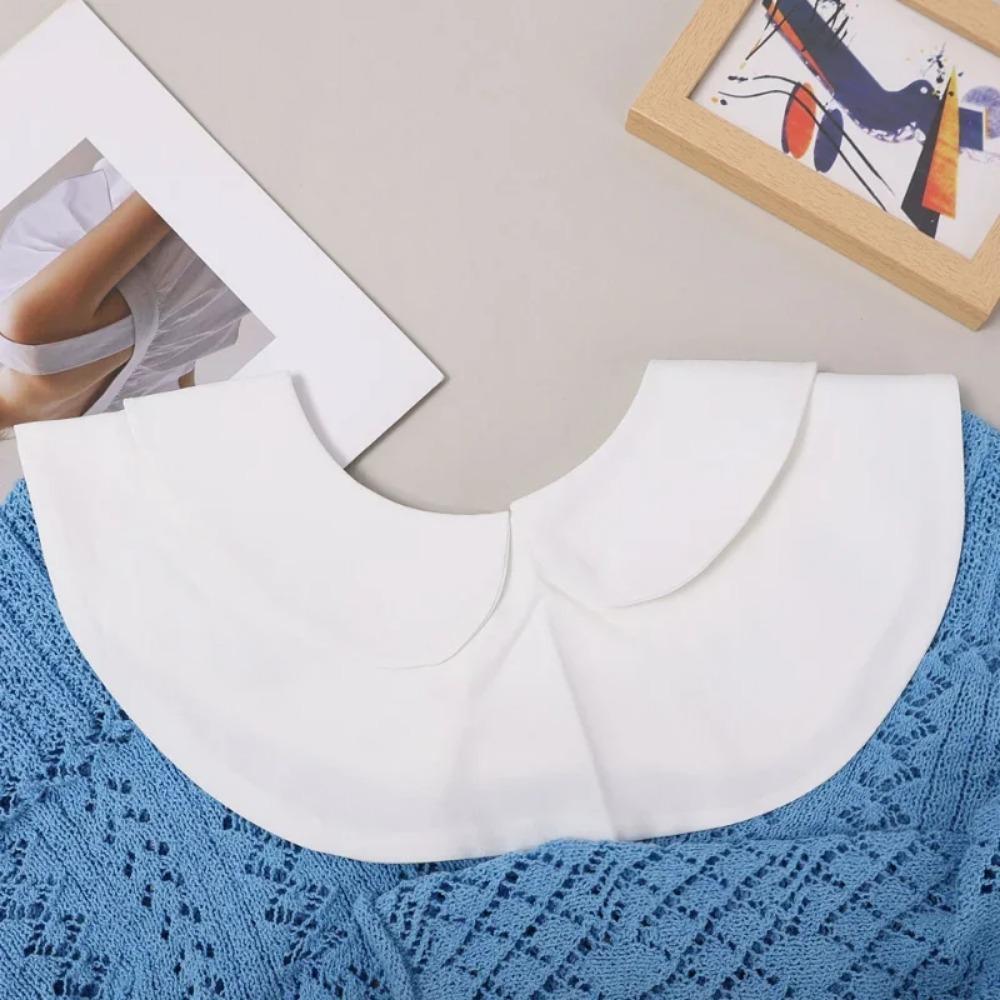 Женская хлопковая блузка с поддельным воротником, съемный воротник рубашки, свитер с поддельными воротниками, топ с лацканами, женская одежда, аксессуары