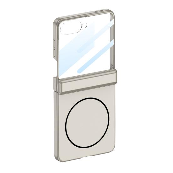 Чехол для телефона Samsung Z Flip 7 с магнитной защитой шарнира, защитный чехол со встроенной защитной пленкой для экрана, чехол для беспроводной зарядки