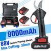 88V Cordless Pruner Lithium-ion Pruning Shear Efficient Fruit Tree Bonsai Pruning Electric Tree Branches Cutter Landscaping