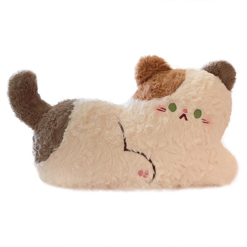 Calico Cat Animal Plushie With Comfortable Filling For Kids Playing And Nap