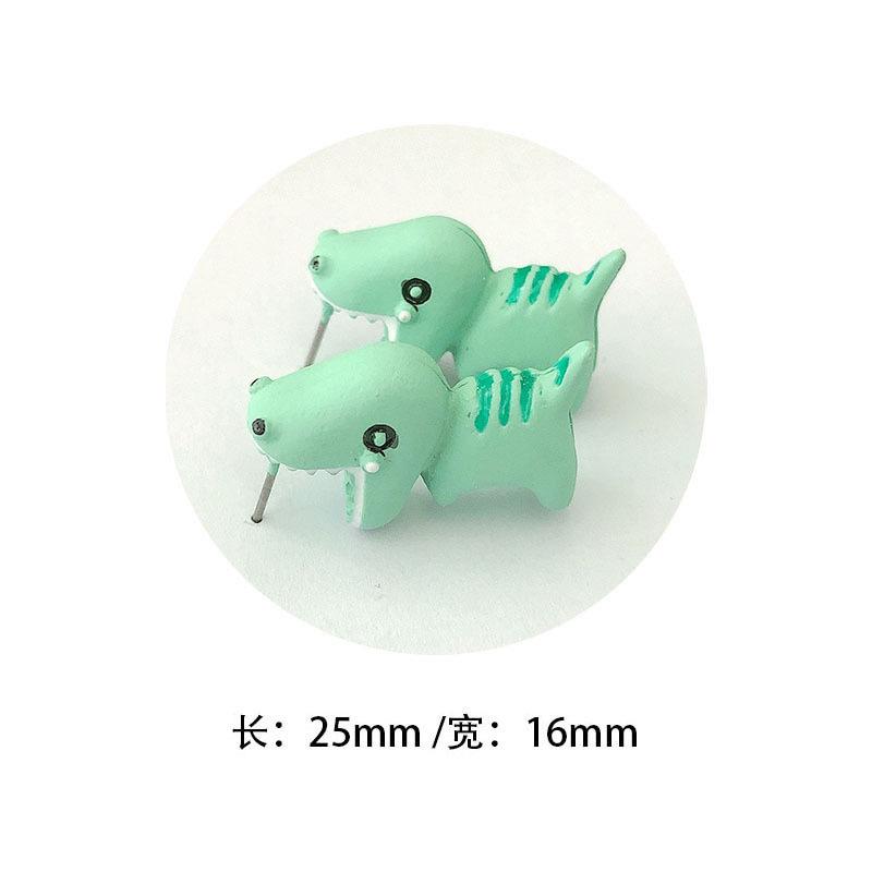 Imitation Animal Biting Stud Earrings Women Shark Fresh Accessories Ear Studs Gift Jewelry