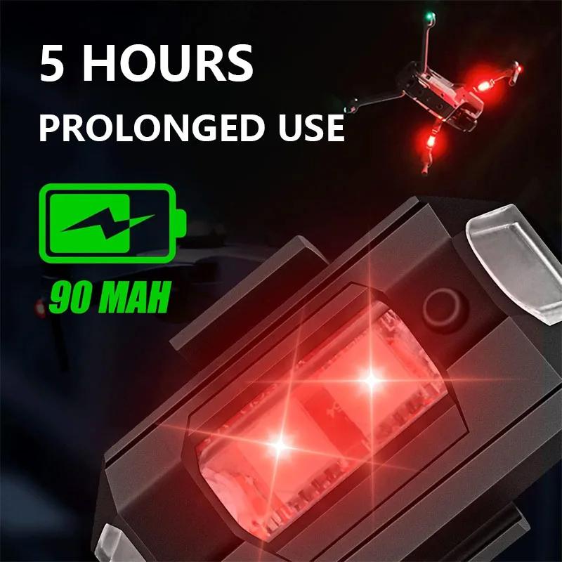 Universal Strobe Light for Motorcycle USB Car Warning Lamp LED Anti-Collision Bike Drone Night Flying Mini Flashing Signal Light