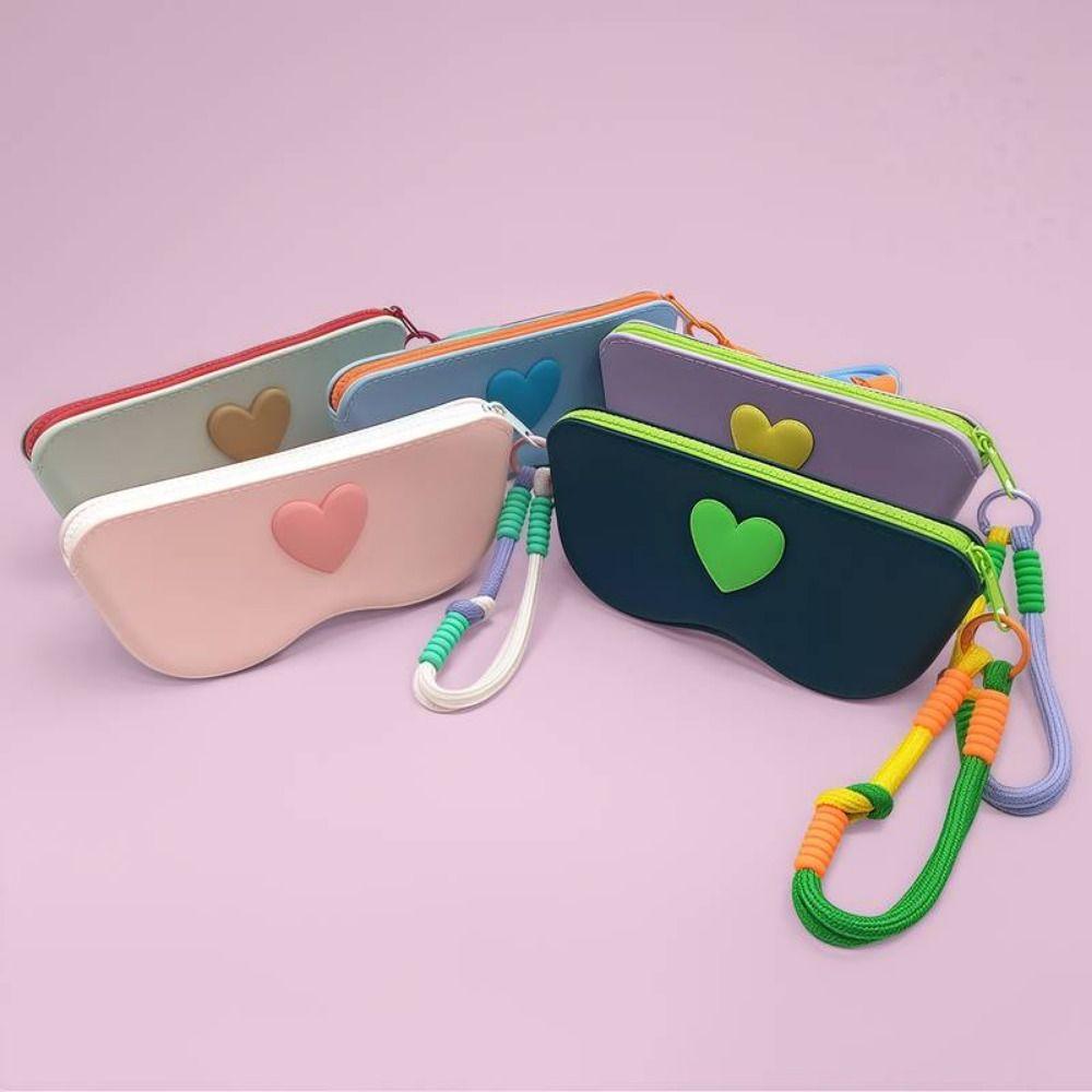 Waterproof Silicone Glasses Case Dustproof Storage Bag Fashion Sunglasses Pouch for Girls