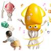 JUYEE Baby Toy, Educational Toy for Kids, Boys and Girls, Ages 3, 4, and 5, Birthday Gift, Christmas Gift, Moving Squid Toy with LED Lights, Music,