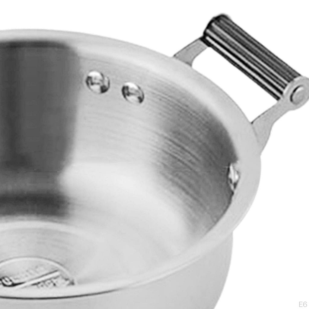 Корейская кастрюля для приготовления рамена для использования на плите с двойными ручками