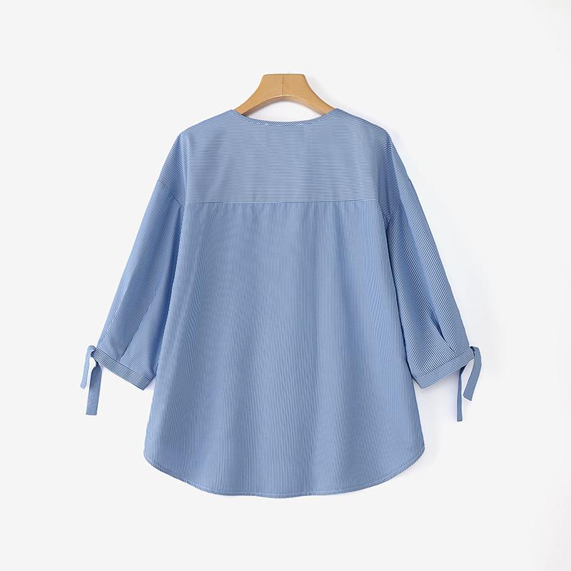 ZANZEA Женская повседневная свободная блузка с V-образным вырезом, рукавами 3/4 и клетчатым принтом, асимметричного кроя