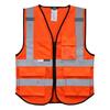Salzmann Reflective Vest In Orange Mesh Multi-Pocket