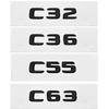 ABS Car Rear Trunk Emblem 3D Letters Tail Box Sticker Badge for Mercedes Benz C32 C36 C55 C63 C200 C220 C230 C Class W204 W205 FL9