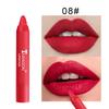 Nude Apricot Lipstick Pen Waterproof Sexy Red Brown Matte Lipstick Tint Contour Lip Liner Makeup Lasting Non-stick Cup Cosmetics