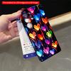 2DFlat Samsung phone case Glowing Hearts Melting Rainbow Light Applicable to Galaxy S23 S24 S25ULTRA S26 A12 A14 A15 A16 A54 A55