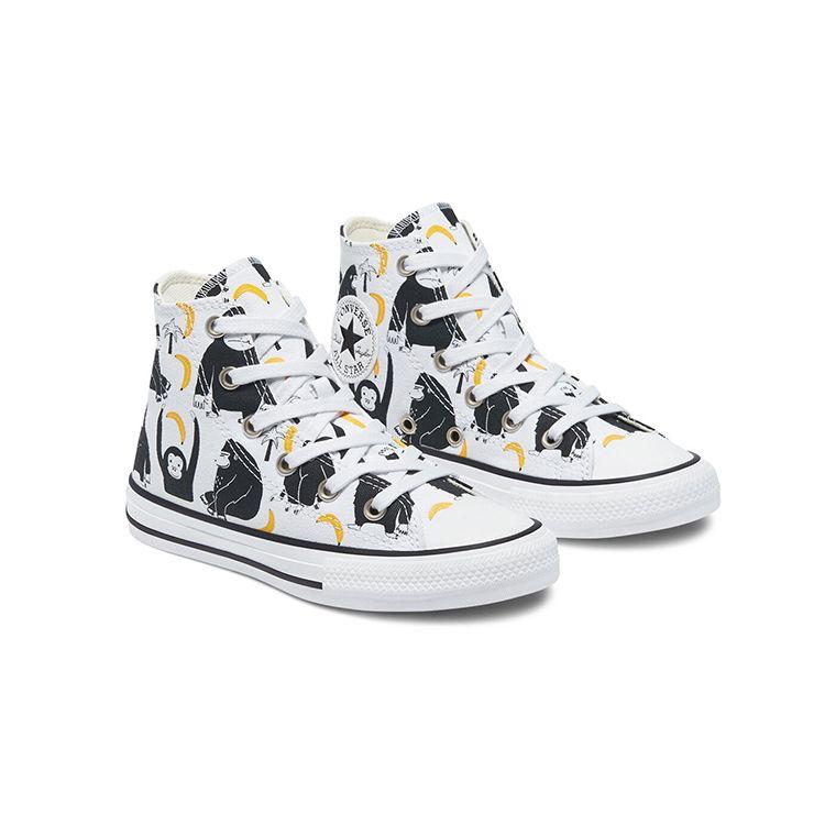 Converse Chuck Taylor All Star High Top Canvas Shoes Kids Sneakers Black White 671127C