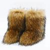 Imitation Raccoon Fur Boots Long Tube Winter Ladies Winter Imitation Fur Fox Fur Snow Boots