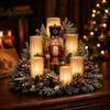 Indoor Seasonal Displays Christmas Lighted Centerpiece, Atmospheric Ornament with Warm Glow, USB Holiday Home Decor Powered Plastic Crafts for