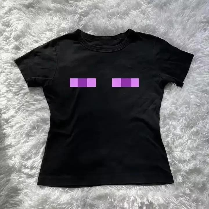 Мода High Street Y2k Унисекс Топы Брюки Унисекс Узкие Мусорные Топы Харадзюку Готика 90-е Одежда Ретро Готика K-pop 2000-е Топы Эмо