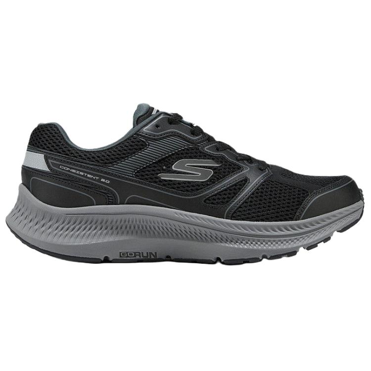 Skechers Легкие Беговые Кроссовки с Амортизацией Мужские Кроссовки Черно-Серые 220861-BKCC