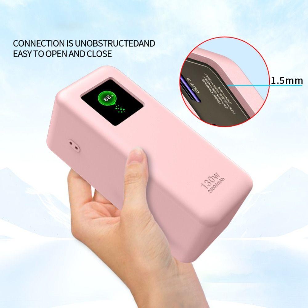 with Handle Silicone Case Dustproof Carrying Case for UGREEN Nexode Power Bank 20000mAh 130W Travel