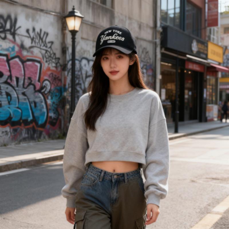 Регулируемая бейсболка в стиле колледжа Нью-Йорка для взрослых - Унисекс, Простая, Универсальная, Дизайн "утиный клюв"