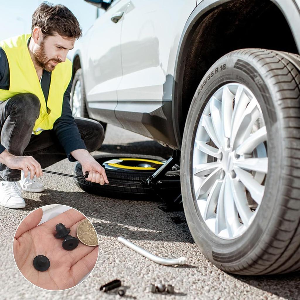 30Pcs Floor Bottle Jack Oil Filler Plug 9mm Horizontal Rubber Filler Bung Jack Oil Plugs Hydraulic Filler Bung for Oil Reservoir Fill Hole Floor