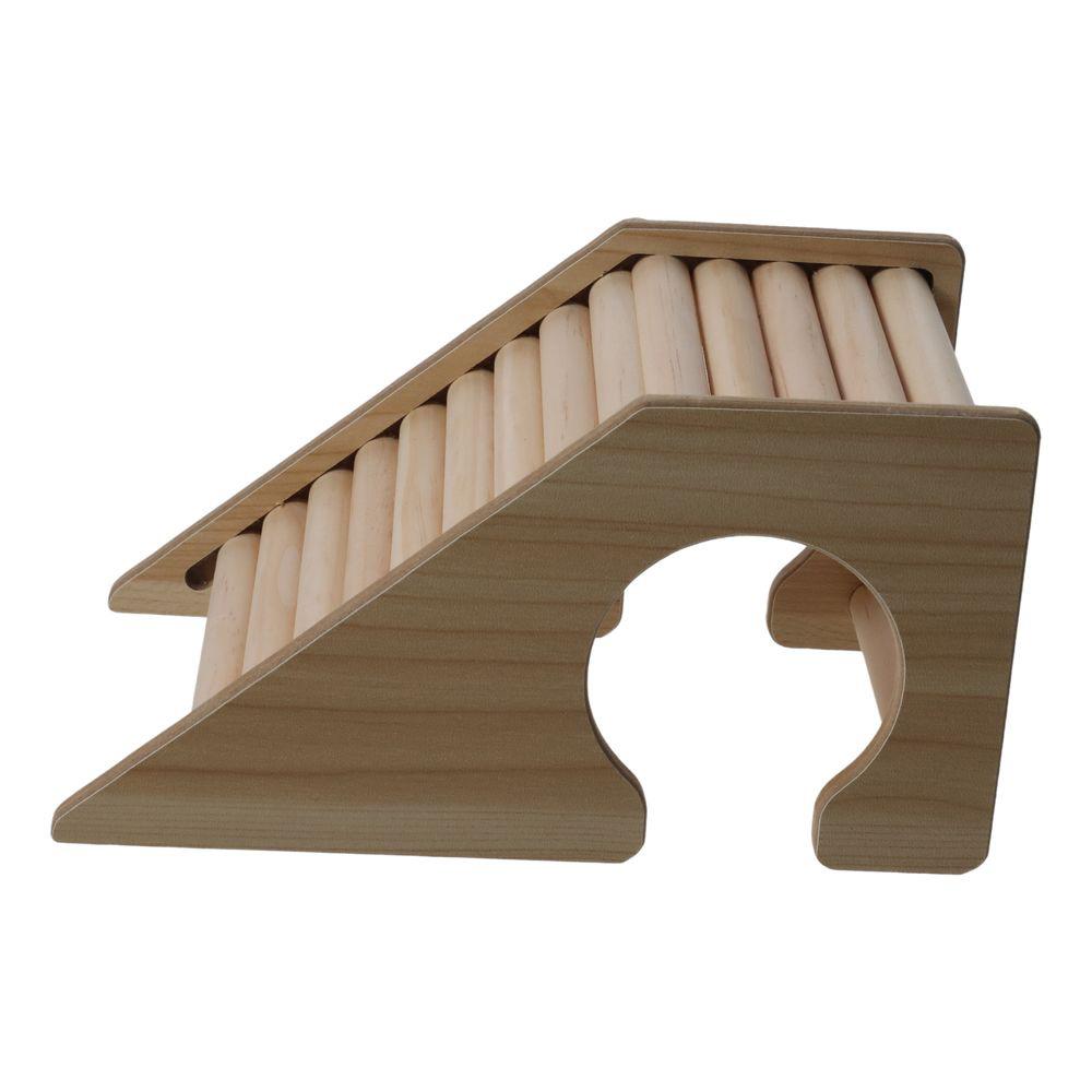 Wooden Hamster Fence Staircase Toy Wooden Color Wooden Hermit Crab Climibing Toys  Family