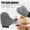 Dog Washing Gloves Pet Shampoo Bath Brush with High Density Teeth Pet Hair Removal Shedding Gloves Grooming Massaging Supplies for Dogs And Cats