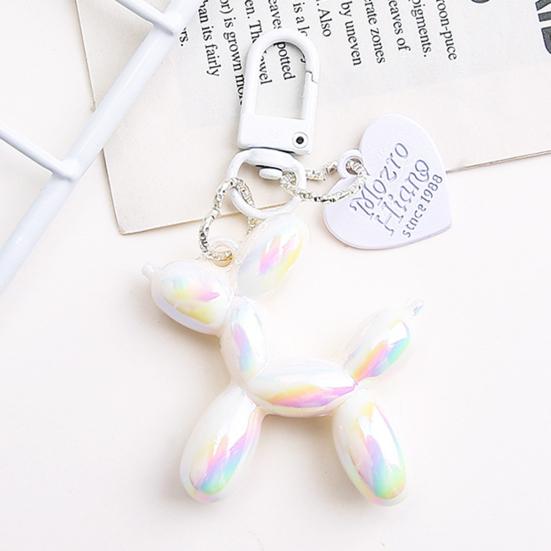 Мультяшный воздушный шар собака кулон брелок щенок шарм блестящие лазеры цветная сумка DIY украшения шарм домашний офис декор орнамент