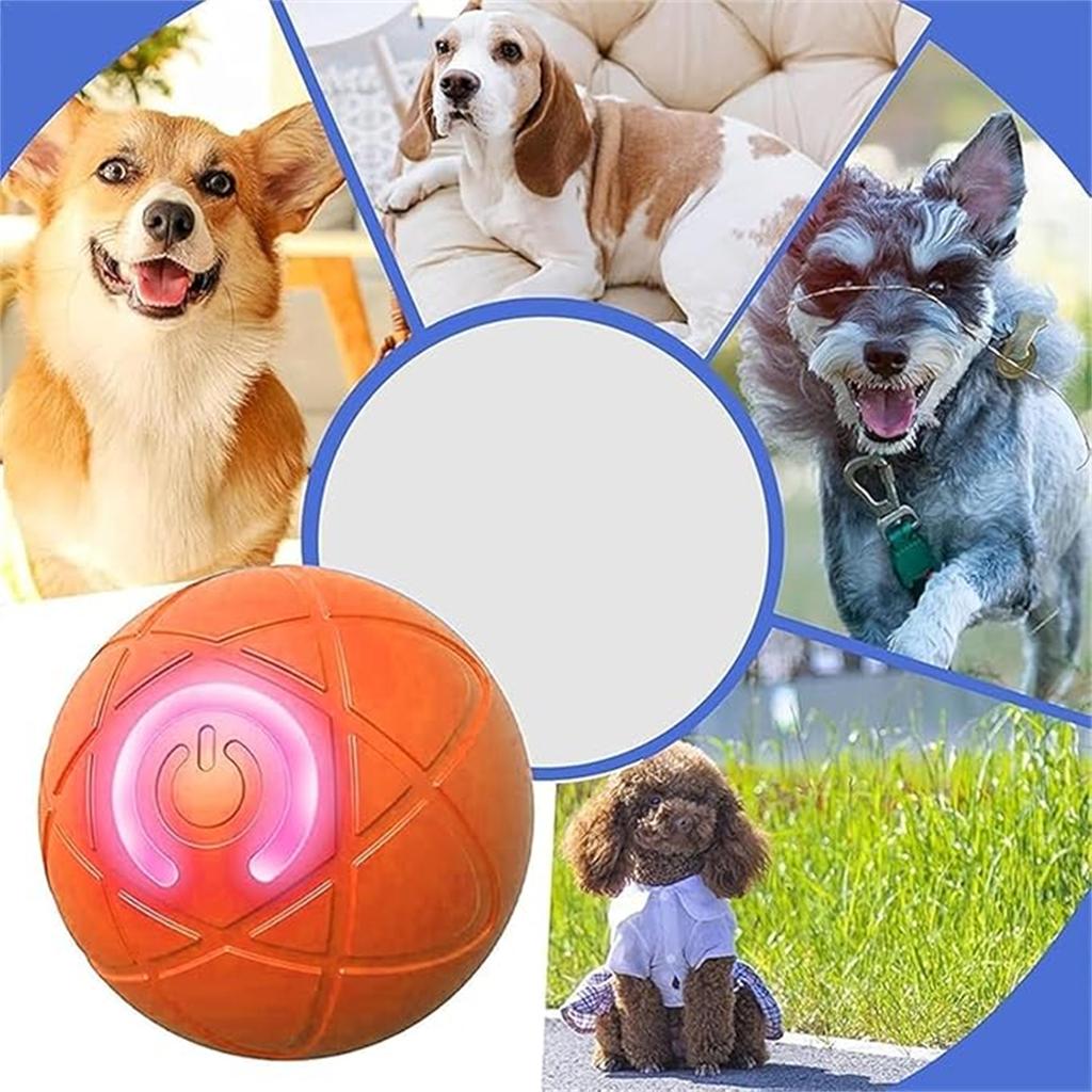 Pet Automatic Rolling Ball Toy Shaky Ball Toy for Dogs Auto Rolling Ball Toys for Puppy USB Rechargeable Interactive Dog Toys 5