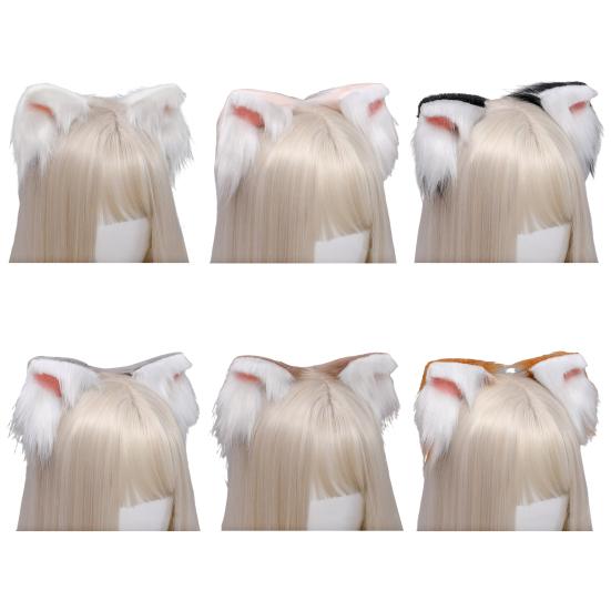 1 пара заколок для волос, очаровательный декоративный головной убор, инновационные заколки для волос с кошачьими ушками и заколками для девочек, реквизит для косплея