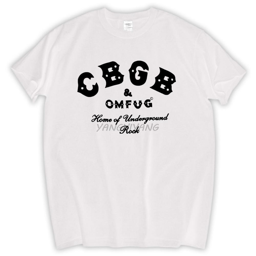 Футболка CBGB OMFUG Панк-рок CBs Андеграунд Футболка Взрослая Мужская Летний Стиль Хлопковая Футболка S-5xl Черная Новая