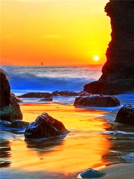 Набор для алмазной живописи «Приморский закатный пейзаж» Полный квадрат/круг 5d Diy Вышивка Мозаика Пляжный пейзаж Домашний декор