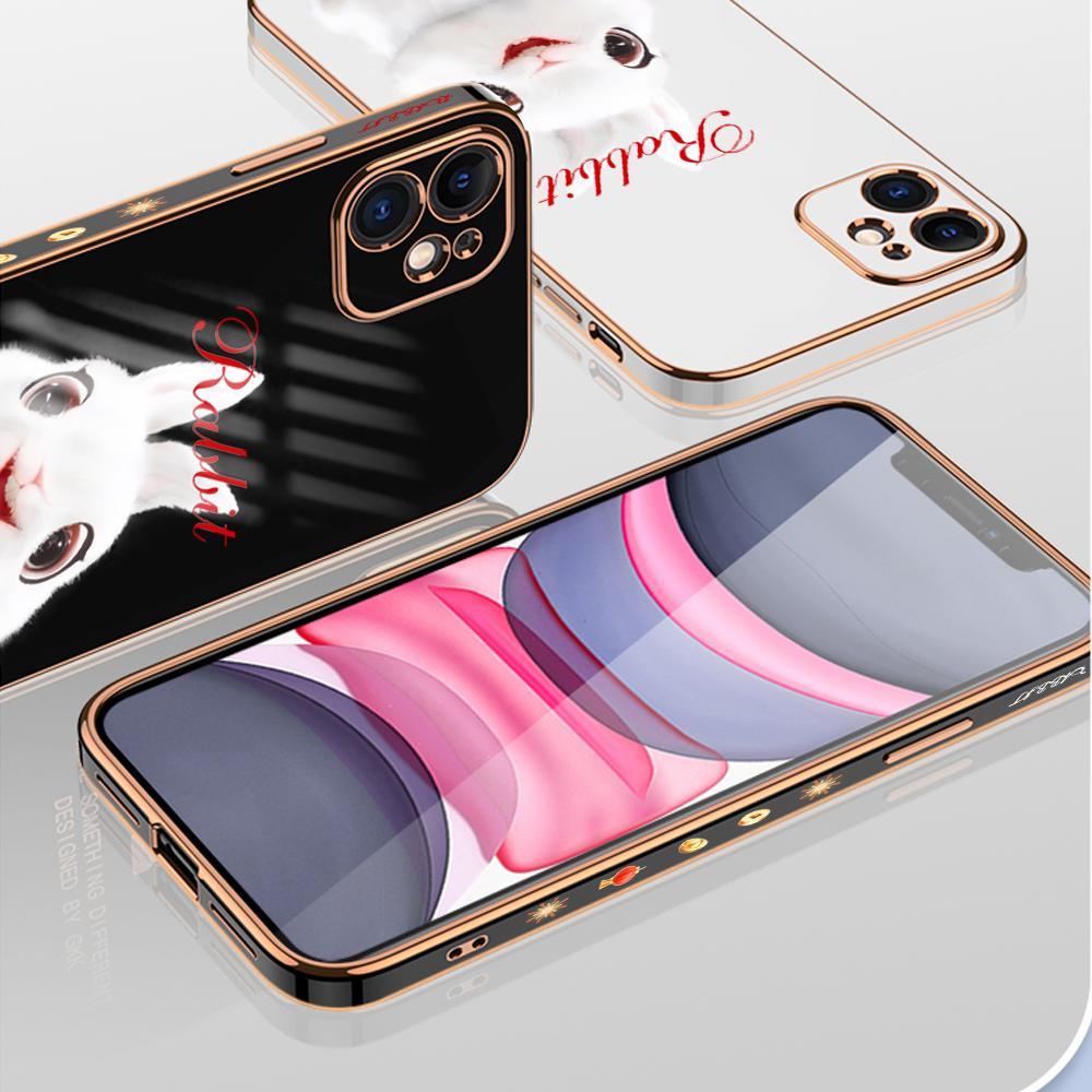 Plating Case for Oneplus 9 Pro Nord CE 2 5G 8T Cute Phone Cover for Infinix Note 12 G96 11 Hot 11S Pova Neo 2 4 Spark 7 Pro Moto G9 Plus G8 Power