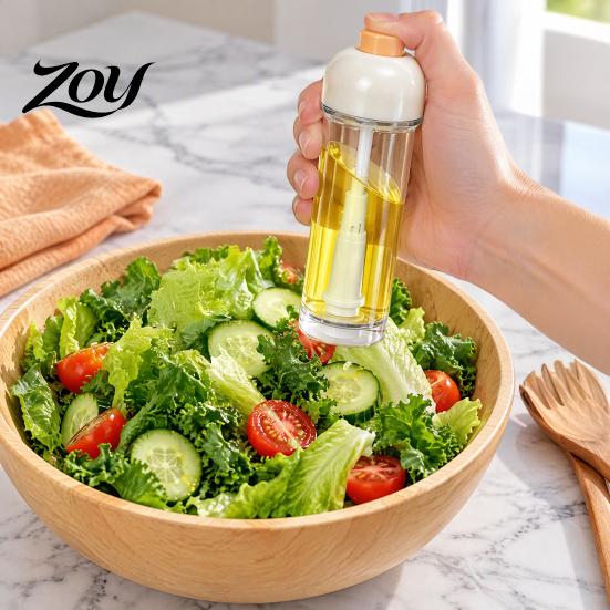 Kitchen Tool for Air Frying Downward Spray Oil Bottle Kitchen, Fryer Mister with Fine Atomizing Nozzle, Sprayer One-Hand Press Control Dispenser,
