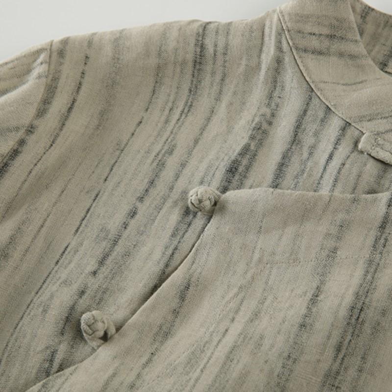 Johnature Женские китайские рубашки, топы, стойка, длинный рукав, блузки на пуговицах, весенние винтажные мягкие женские рубашки